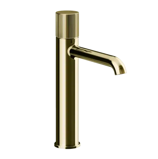 Смеситель для раковины Gessi HABITO RIGATO 70506#710 цвет-латунь PVD