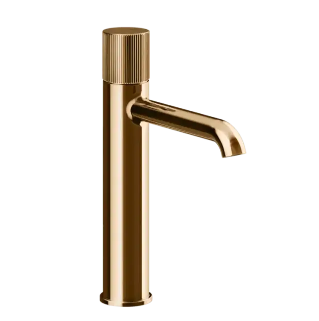 Смеситель для раковины Gessi HABITO RIGATO 70506#735 цвет-warm bronze PVD