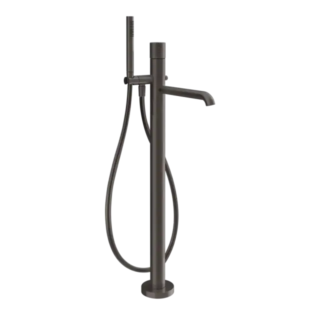 Смеситель для ванны Gessi HABITO CESELLO 70428#707 цвет-black metal brushed PVD