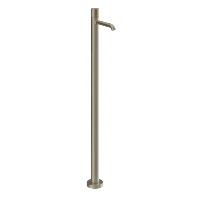 Смеситель для ванны Gessi HABITO DIAMANTATO 70495#149 цвет-finox brushed nickel