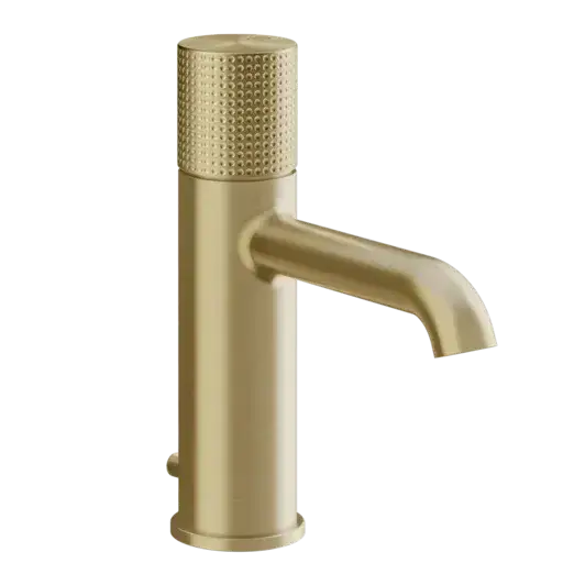 Смеситель для раковины Gessi HABITO CESELLO 70401#727 цвет-браш.латунь PVD