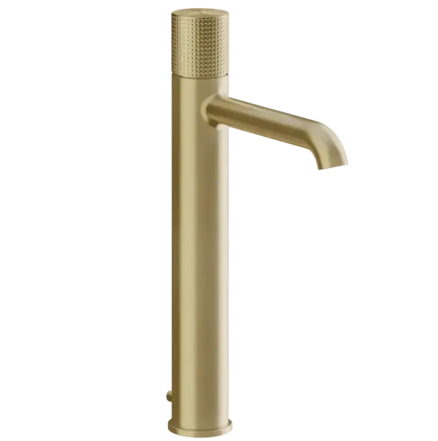 Смеситель для раковины Gessi HABITO CESELLO 70403#727 цвет-браш.латунь PVD