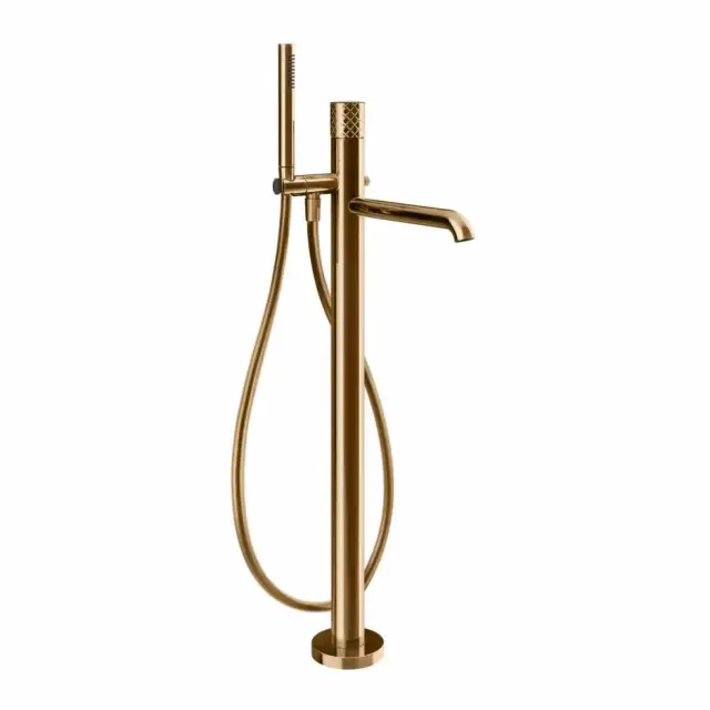 Смеситель для ванны Gessi HABITO INTRECCIO 70128#735 цвет-warm bronze PVD