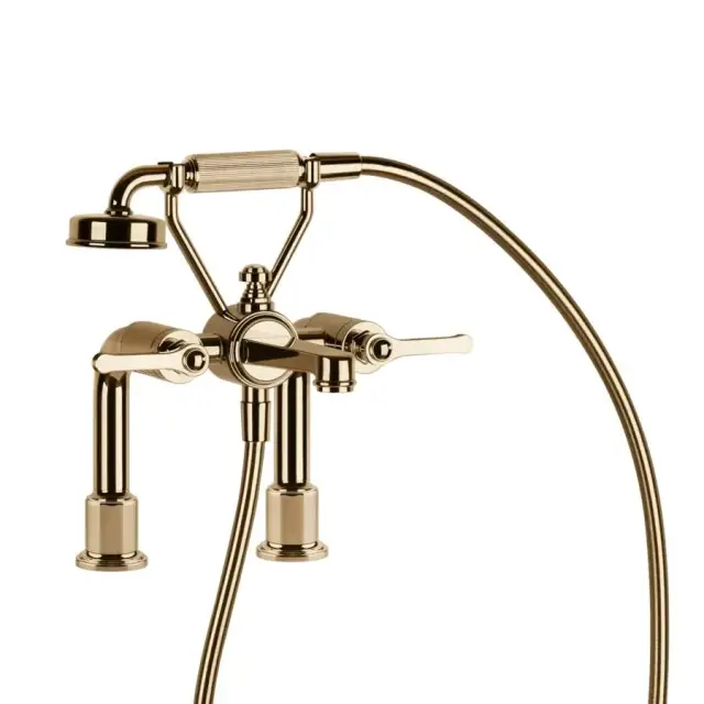 Смеситель для ванны Gessi VENTI20 65115#735 warm bronze PVD