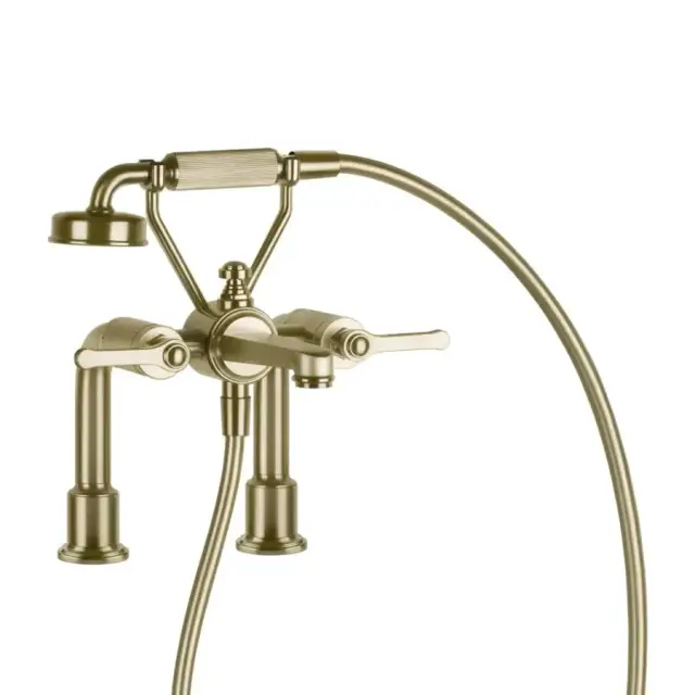 Смеситель для ванны Gessi VENTI20 65115#727 браш.латунь PVD