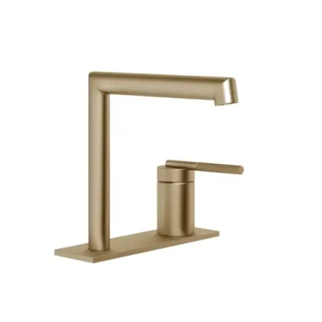 Смеситель для раковины Gessi INGRANAGGIO 63515#726 warm bronze brushed PVD