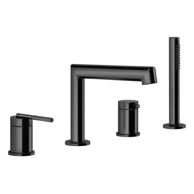 Смеситель для ванны Gessi INGRANAGGIO 63537#706 black metal PVD