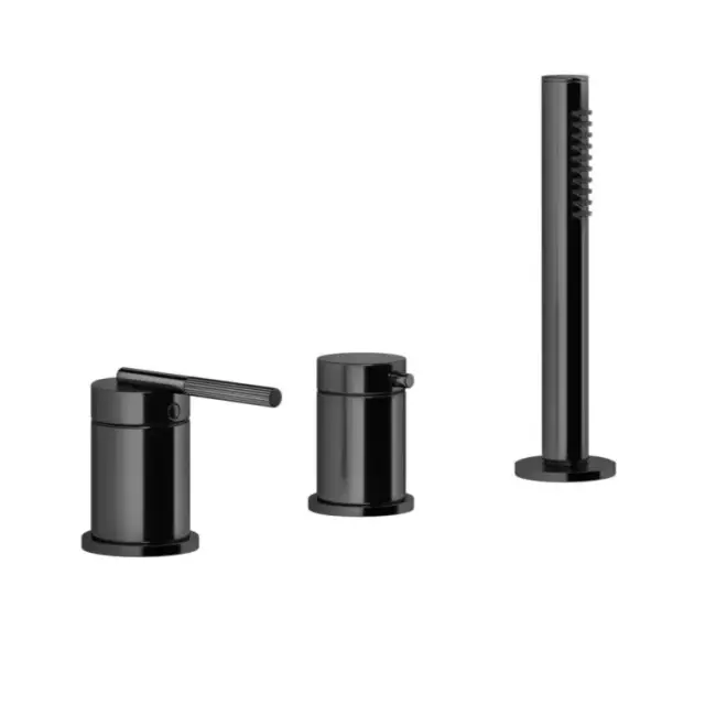 Смеситель для ванны Gessi INGRANAGGIO 63547#706 black metal PVD