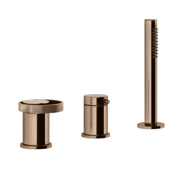 Смеситель для ванны Gessi ANELLO 63347#030 медь PVD