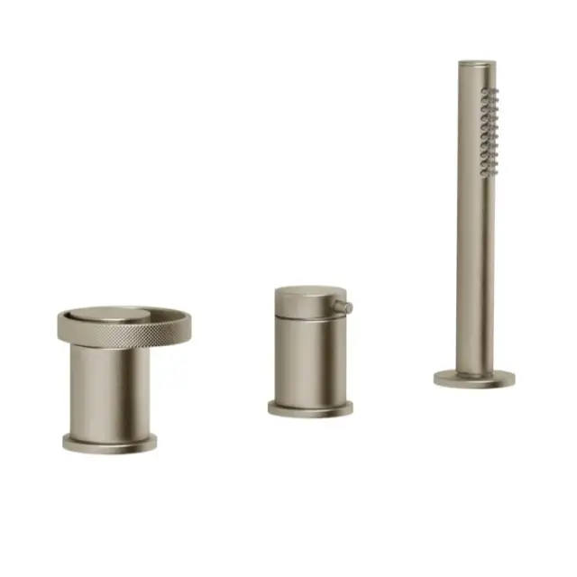 Смеситель для ванны Gessi ANELLO 63347#149 finox brushed nickel