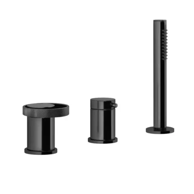 Смеситель для ванны Gessi ANELLO 63347#706 black metal PVD