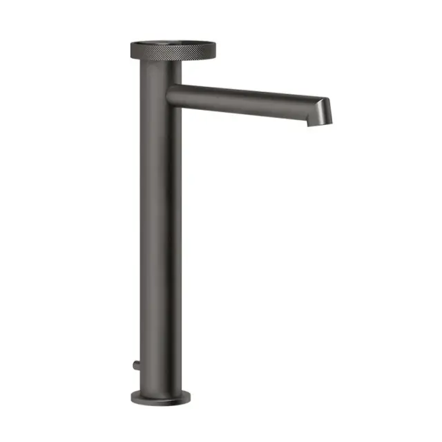 Смеситель для раковины Gessi ANELLO 63305#707 black metal brushed PVD
