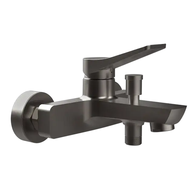 Смеситель для ванны Gessi RILIEVO 59013#707 black metal brushed PVD