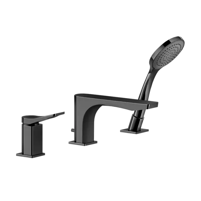 Смеситель для ванны Gessi RILIEVO 59037#706 black metal PVD