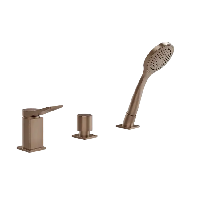 Смеситель для ванны Gessi RILIEVO 59043#708 браш.медь PVD