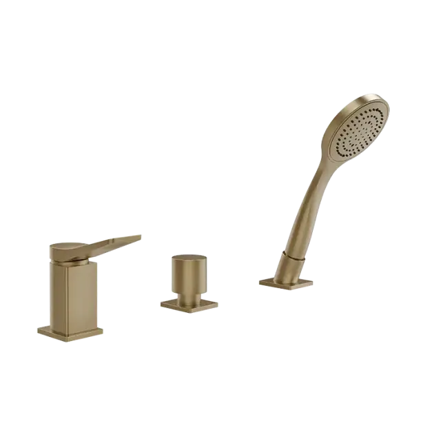 Смеситель для ванны Gessi RILIEVO 59043#726 warm bronze brushed PVD