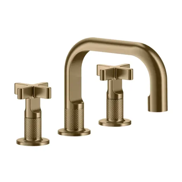 Смеситель для раковины Gessi INCISO 58111#726 warm bronze brushed PVD