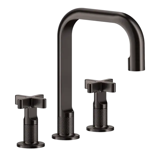 Смеситель для раковины Gessi INCISO 58113#707 black metal brushed PVD