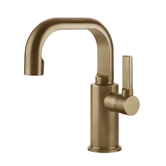Смеситель для раковины Gessi INCISO 58009#726 warm bronze brushed PVD
