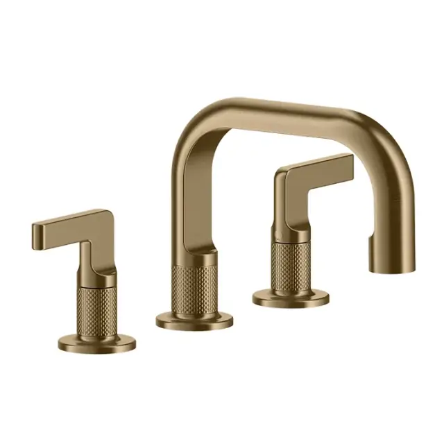 Смеситель для раковины Gessi INCISO 58012#726 warm bronze brushed PVD
