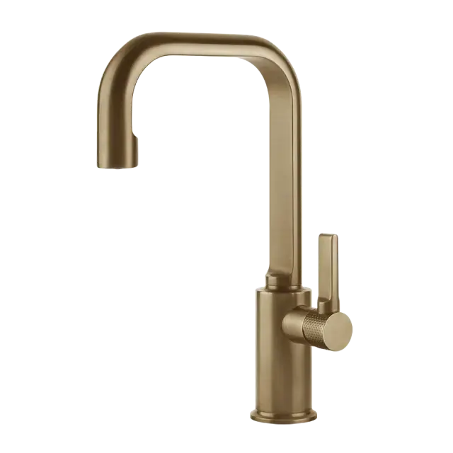 Смеситель для раковины Gessi INCISO 58006#726 warm bronze brushed PVD