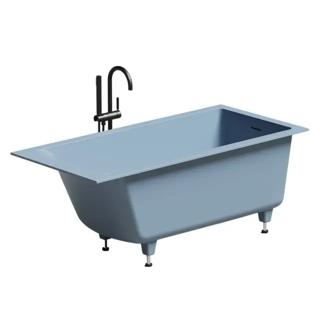 Встраиваемая ванна глянцевая SALINI CASCATA KIT 150x70