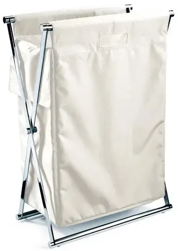 Корзина для белья Decor Walther CROSS WB 0507755 структура - хром, ткань - белый нейлон