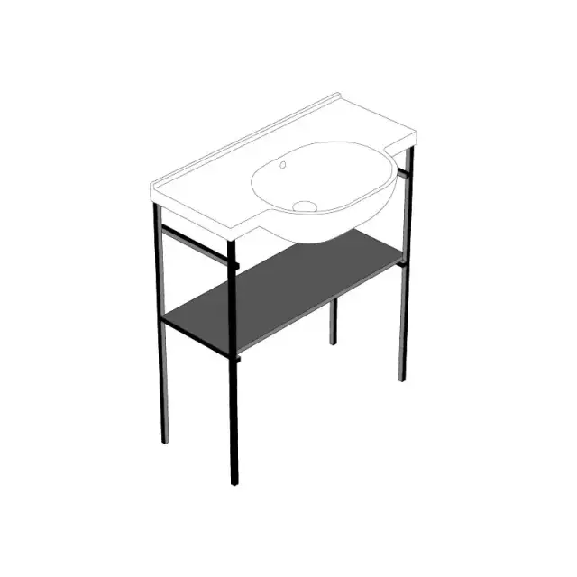 GLOBO ME004SAR Структура напольная MODE для раковины ME080, размер 76,7 см, крепление в комплекте, ц