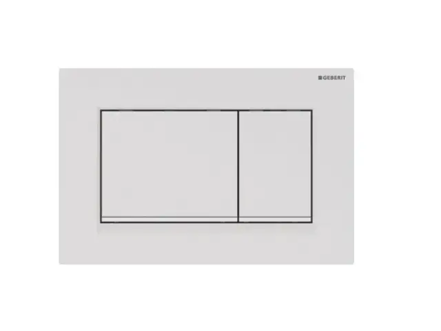 Клавиша смыва, Geberit, Sigma30, для унитаза, шгв 246*12*164, цвет-белый матовый лак, легко чистящееся покрытие, белый