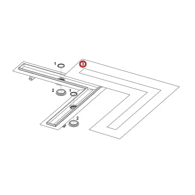 Гидроизоляционная манжета, TECE, TECEdrainlinе, 1500*1500 мм