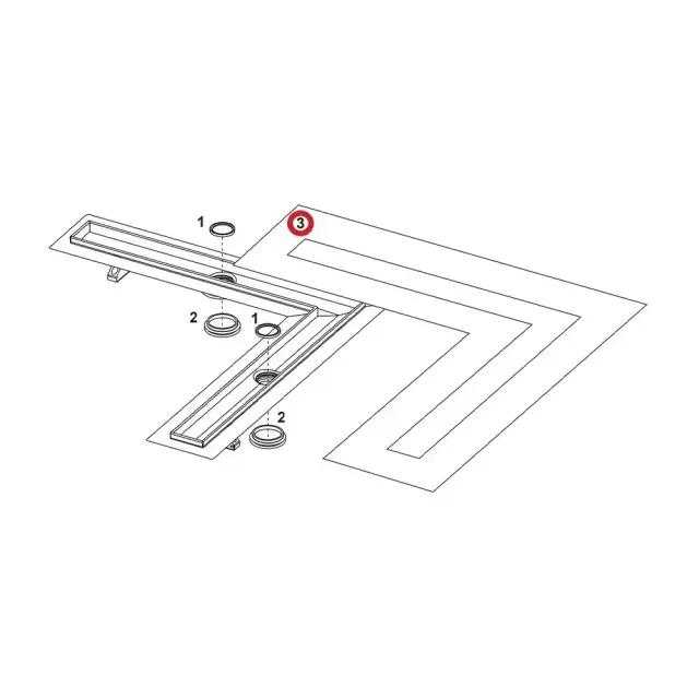 Гидроизоляционная манжета, TECE, TECEdrainlinе, 900*900 мм