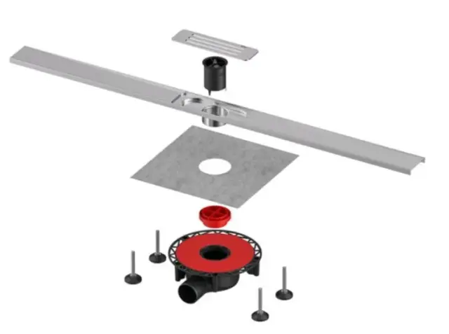 Дренажный канал, TECE, TECElineo, шдв 65*1000*110, нержавеющая сталь