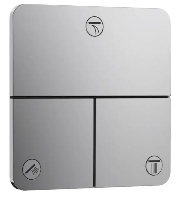 Вентиль, Hansgrohe, ShowerSelect Comfort Q, для 3 потребителей, цвет-хром