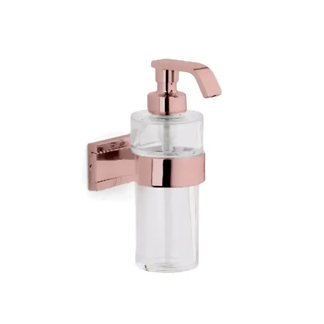 Дозатор Bertocci ES 105.4028.5500 Цвет-прозрачный хрусталь/розовое золото