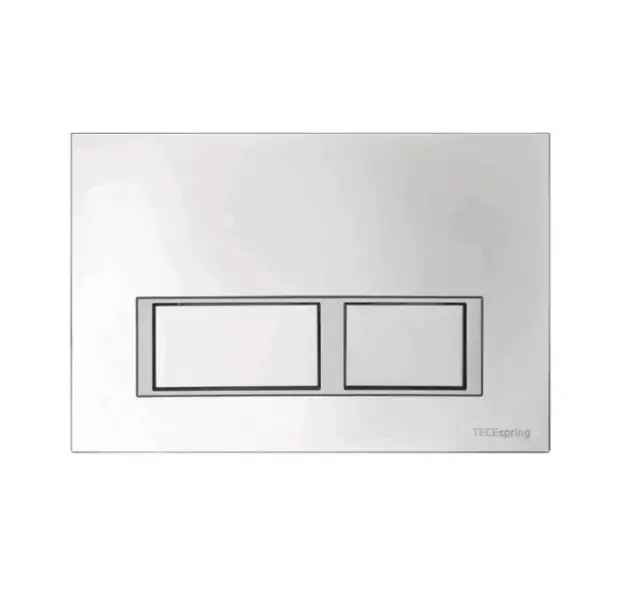 Клавиша смыва, TECE, TeceSpring V, для унитаза, шгв 245*8*165, цвет-хром матовый/хром глянцевый