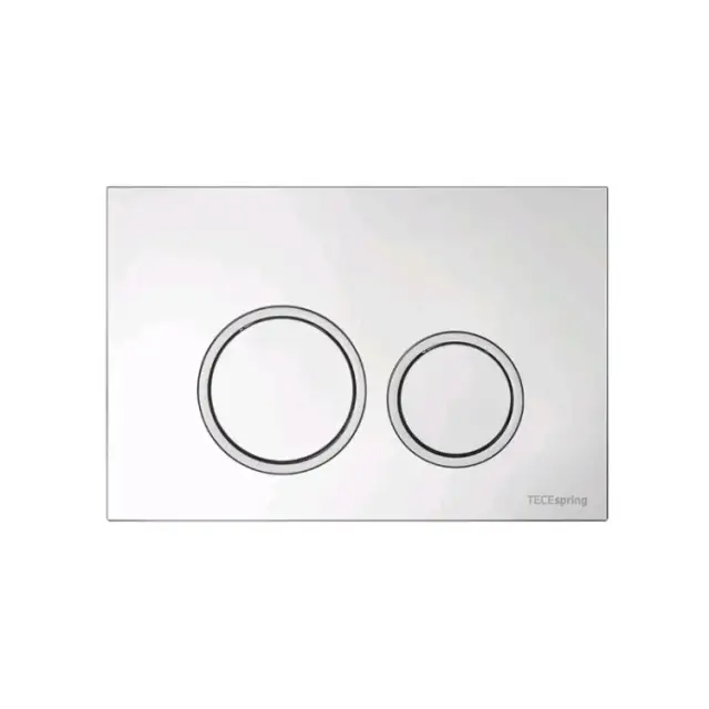 Клавиша смыва, TECE, TeceSpring R, для унитаза, шгв 245*8*165, цвет-хром матовый/хром глянцевый
