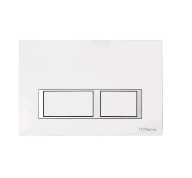 Клавиша смыва, TECE, TeceSpring V, для унитаза, шгв 245*8*165, цвет-белый/хром