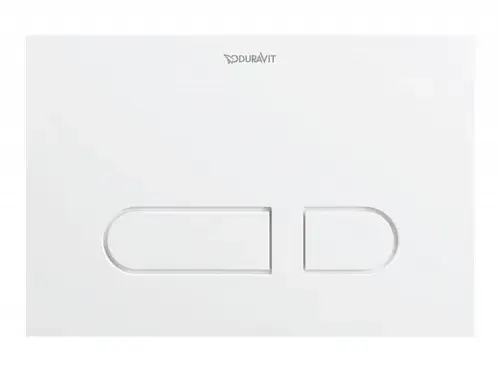 Клавиша смыва, Duravit, DuraSystem, для унитаза, шгв 217*10*146.5, цвет-белый