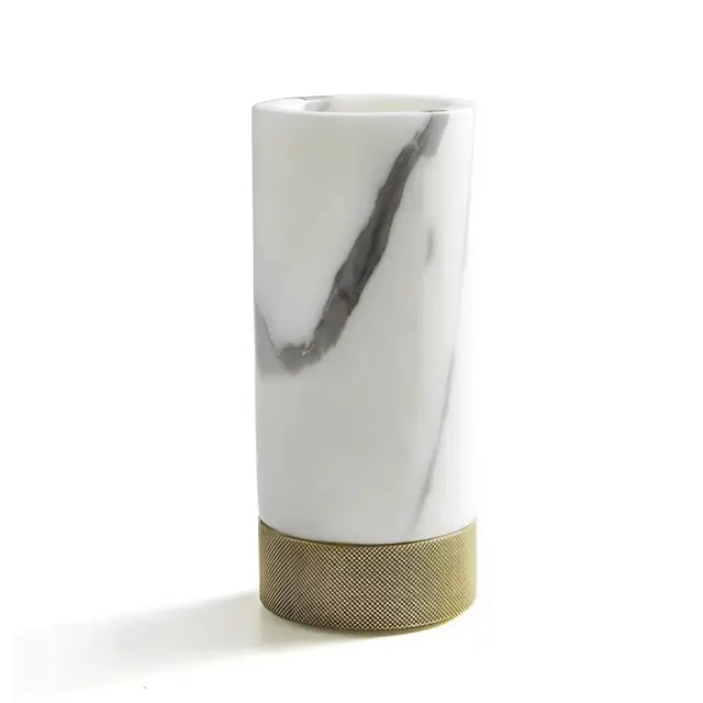 Стакан 3SC APUANA 2.0 AP03AGO цвет-White Statuario marble/matte gold