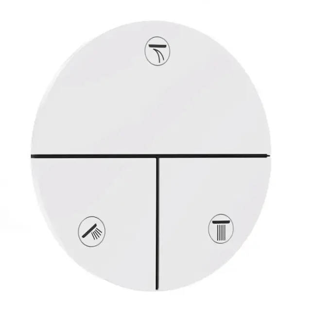 Вентиль, Hansgrohe, ShowerSelect Comfort S, для 3 потребителей, цвет-белый матовый