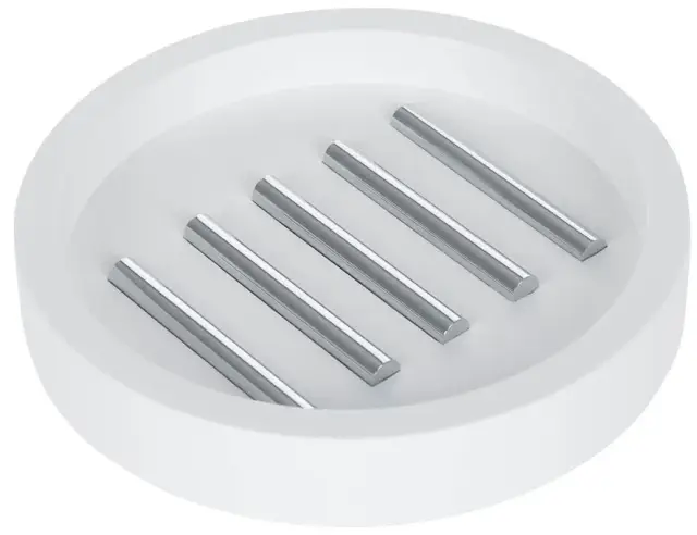 Мыльница Decor Walther STONE STS 0972154 хром/белый