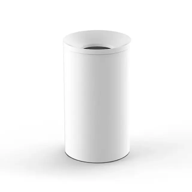 Decor Walther © 0615650 Мусорный бак DW 240 с внутренним ведром для торгового центра / Белый матовый