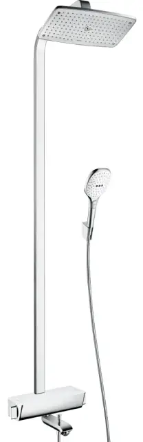 Смеситель для ванны HANSGROHE RAINDANCE E Showerpipe 27113400 хром / белый
