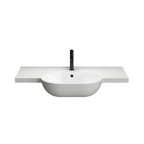 GLOBO ME100BI Раковина подвесная/для установки на консоль MODE, размер 100 см, крепление в комплекте