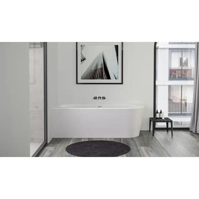 Knief 0100-277-R WALL-R Ванна акриловая пристенная правая, в левый угол 180х80х60H, белая глянцевая