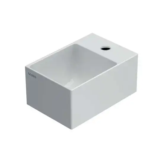 GLOBO B6R30BI Раковина T-EDGE подвесная/для установки на столешницу, размер 30х20 см, крепеж в компл