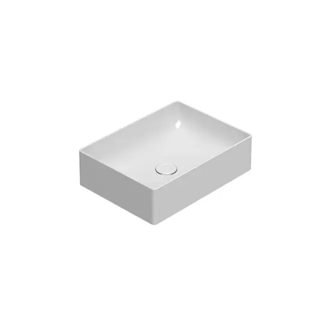 GLOBO B6R54BI Раковина T-EDGE для установки на столешницу, размер 50х37 см, цвет bi (Bianco)