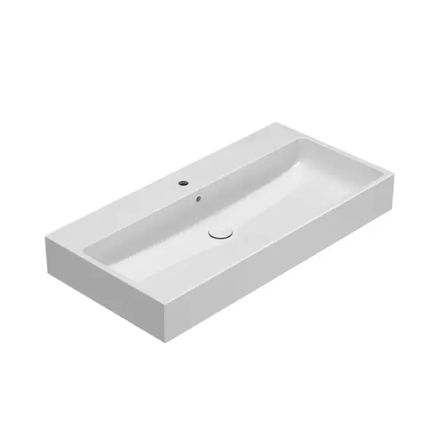 GLOBO SCQ100BI Раковина подвесная/для установки на столешницу, размер 100х50 см, c 1 отв., BI