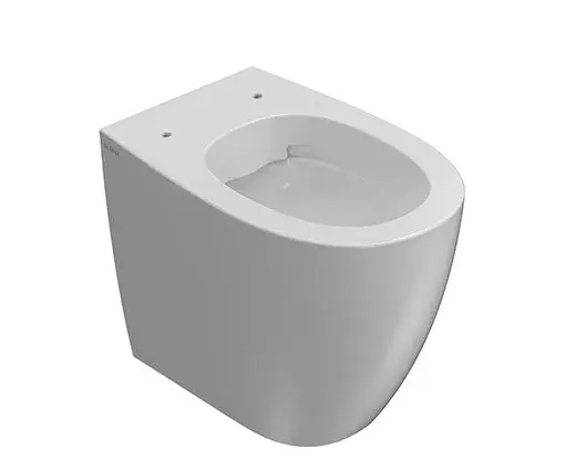 GLOBO MD004BI Унитаз напольный приставной 4ALL 54 см безободковый, крепление в комплекте, цвет bi (B