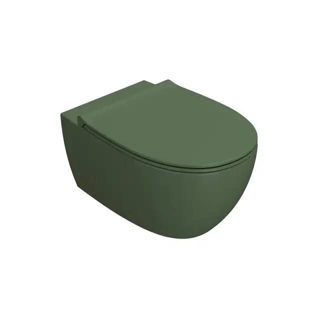 GLOBO MDS03FE Унитаз подвесной 4ALL 54 см безободковый, крепление в комплекте, цвет FE (Felce)